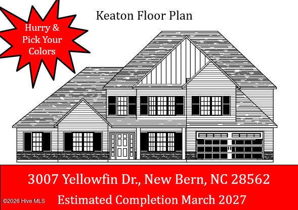 Photo of 3007 Yellowfin Drive, New Bern, NC 28562 (MLS # 100607706)