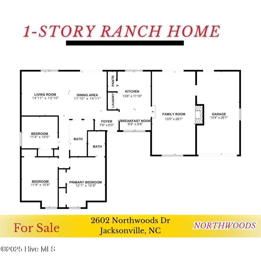 Photo of 2602 Northwoods Drive, Jacksonville, NC 28540 (MLS # 100546000)