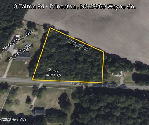 Vacant Land For Sale - Talton Road<br/> Princeton, NC 27569