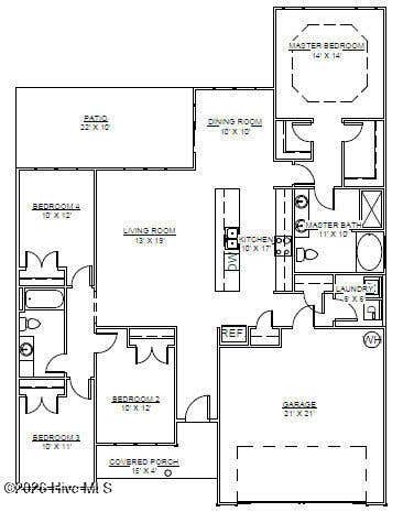 Photo of 3005 Bluewater Boulevard, New Bern, NC 28562 (MLS # 100590699)