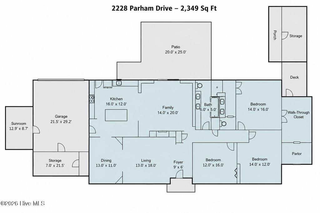 Photo of 2228 Parham Drive, Wilmington, NC 28403 (MLS # 100581631)