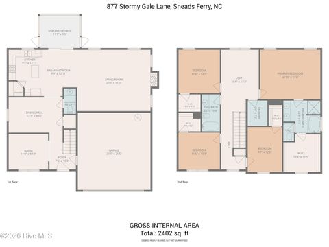 Tiny photo for 877 Stormy Gale Lane, Sneads Ferry, NC 28460 (MLS # 100591184)