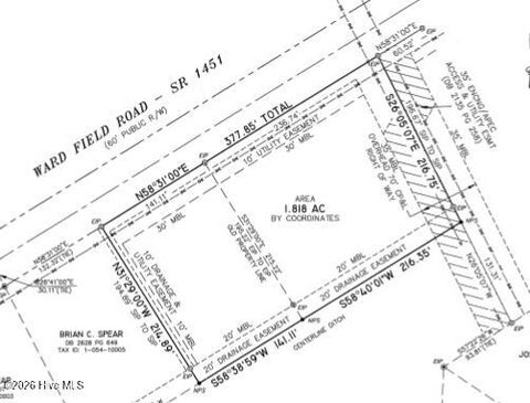 Vacant Land For Sale - 301 & 311 Ward Field Road<br/> Vanceboro, NC 28586