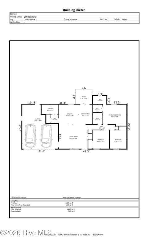 Tiny photo for 209 Rawls Court, Jacksonville, NC 28540 (MLS # 100590941)