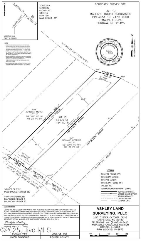 Tiny photo for 1 E Marney Drive, Burgaw, NC 28425 (MLS # 100539107)