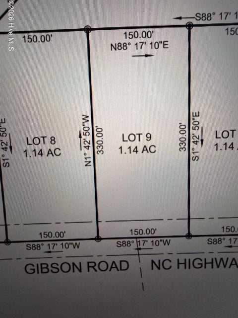 Vacant Land For Sale - LOT 9 TBD Gibson Road<br/> Laurinburg, NC 28352