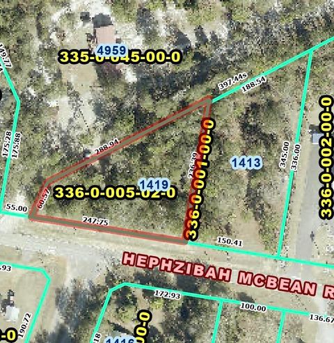 Vacant Land For Sale - 1419 Hephzibah - Mcbean Road<br/> Hephzibah, GA 30815