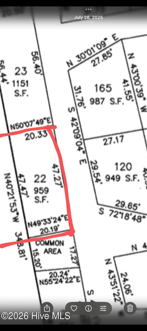Tiny photo for 22 Urchin Street, North Topsail Beach, NC 28460 (MLS # 100568381)