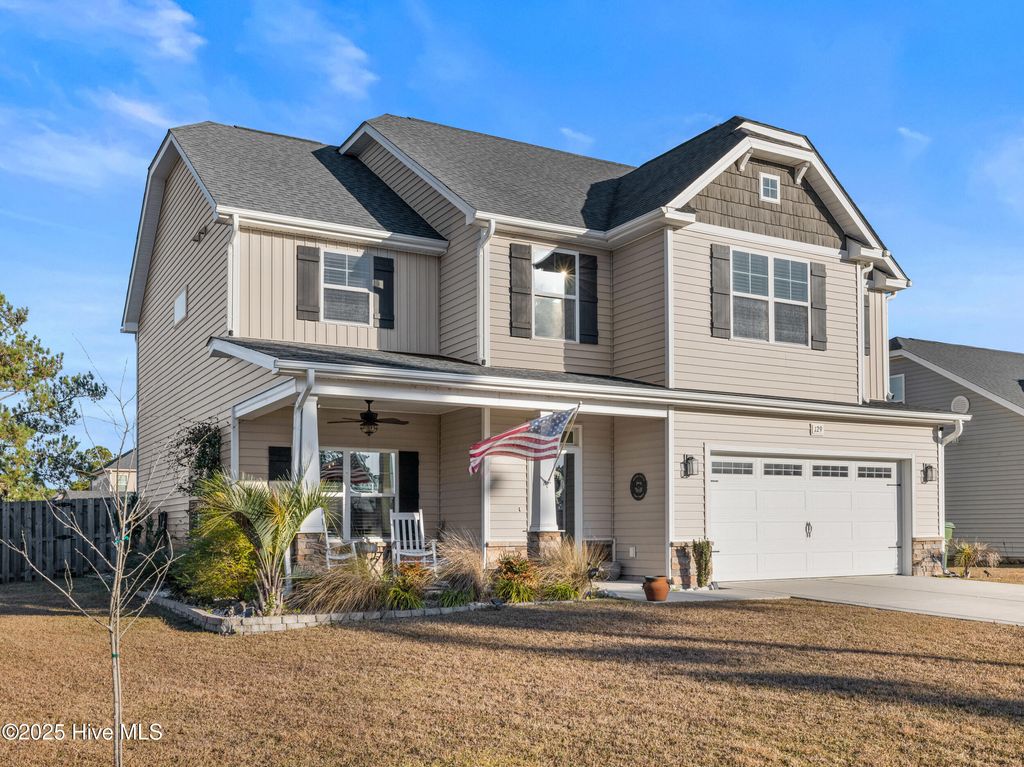 Photo of 129 Oyster Landing Drive, Sneads Ferry, NC 28460 (MLS # 100545070)