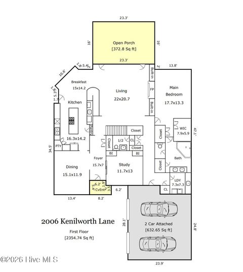 Tiny photo for 2006 Kenilworth Lane, Wilmington, NC 28405 (MLS # 100572731)
