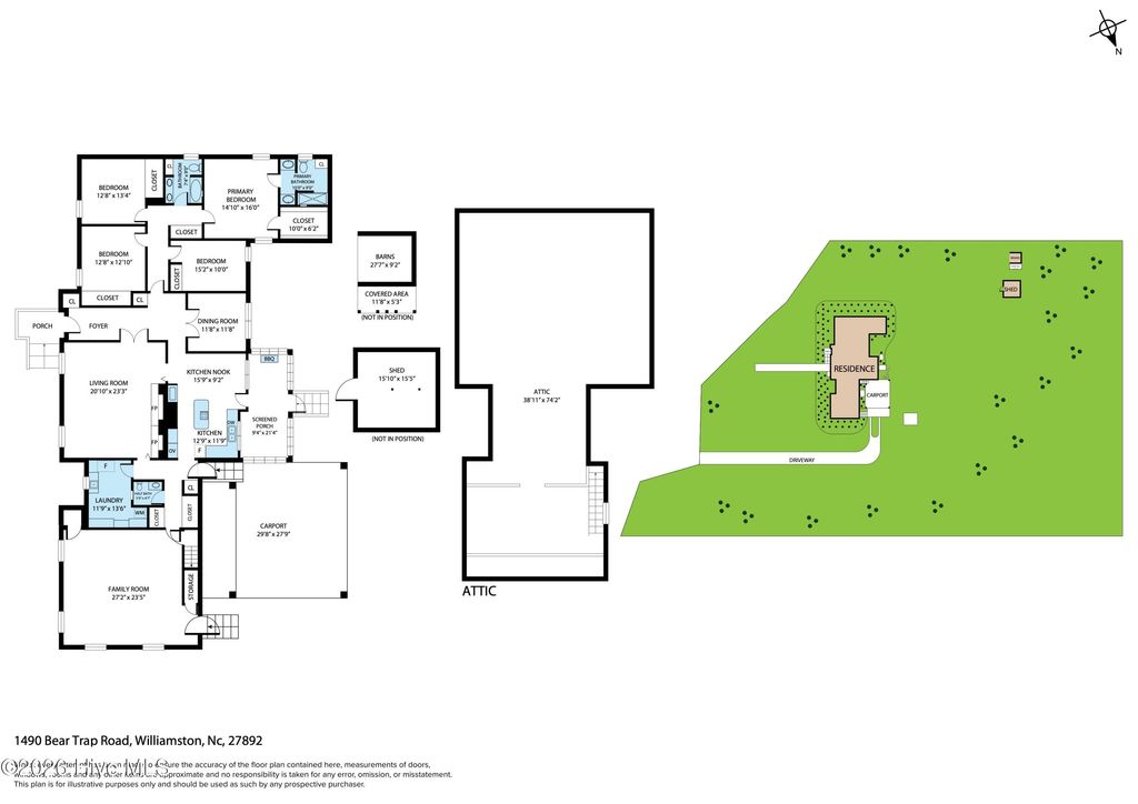 Photo of 1490 Bear Trap Road, Williamston, NC 27892 (MLS # 100550348)