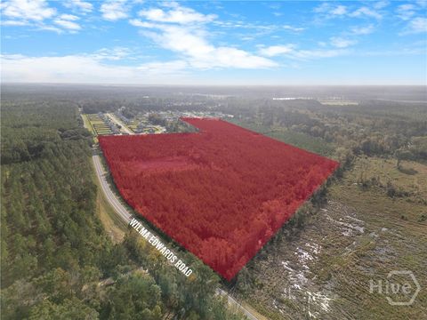 Vacant Land For Sale - 000 Wilma Edwards Road<br/> Ellabell, GA 31308