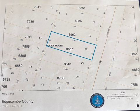 Vacant Land For Sale - 316 Coleman Avenue<br/> Rocky Mount, NC 27801