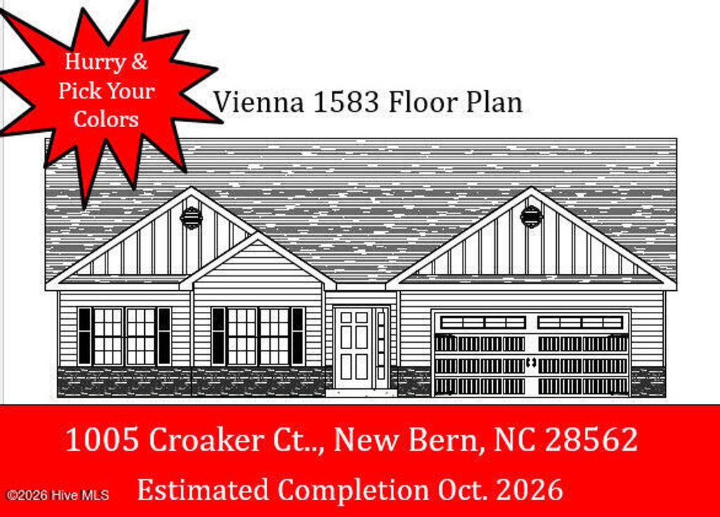 Photo of 1005 Croaker Court, New Bern, NC 28562 (MLS # 100569996)