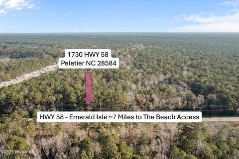 Vacant Land For Sale - 1730 Nc-58<br/> Peletier, NC 28584