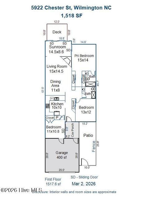 Tiny photo for 5922 Chester Street, Wilmington, NC 28405 (MLS # 100558966)