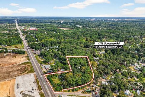Vacant Land For Sale - 4709 Ogeechee Road<br/> Chatham County, Savannah, GA 31405