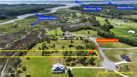 Vacant Land For Sale - 416 Madewood Lane<br/> Carteret County, Newport, NC 28570