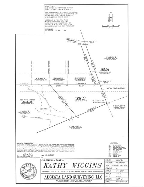 Vacant Land For Sale - 2070 Greenland Road<br/> Blythe, GA 30805