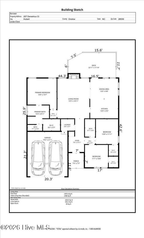 Tiny photo for 207 Demetrius Court, Hubert, NC 28539 (MLS # 100610805)
