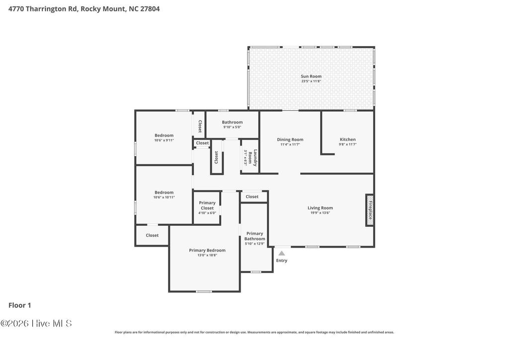 Photo of 4770 Tharrington Road, Rocky Mount, NC 27804 (MLS # 100572527)