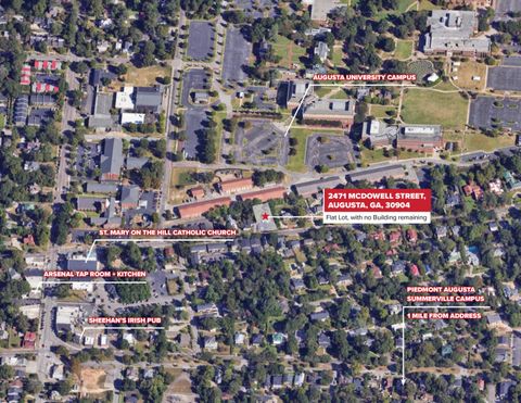Vacant Land For Sale - 2471 Mcdowell Street<br/> Richmond County, Augusta, GA 30904