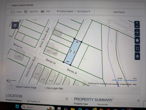 Vacant Land For Sale - 841 Barnes Street<br/> Richmond County, Augusta, GA 30901