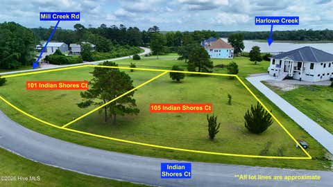 Vacant Land For Sale - 101 Indian Shores Court<br/> Carteret County, Newport, NC 28570