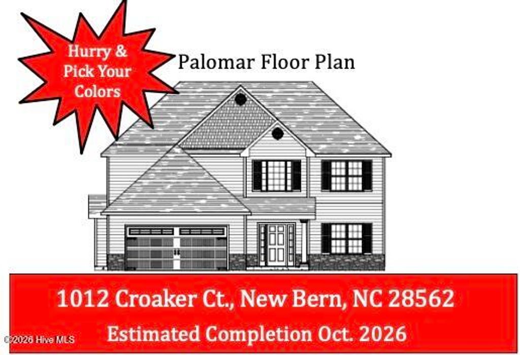 Photo of 1012 Croaker Court, New Bern, NC 28562 (MLS # 100568366)