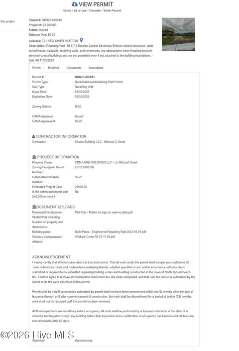 Tiny photo for 701 New River Inlet Road, North Topsail Beach, NC 28460 (MLS # 100563281)