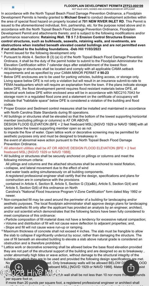 Tiny photo for 701 New River Inlet Road, North Topsail Beach, NC 28460 (MLS # 100563281)