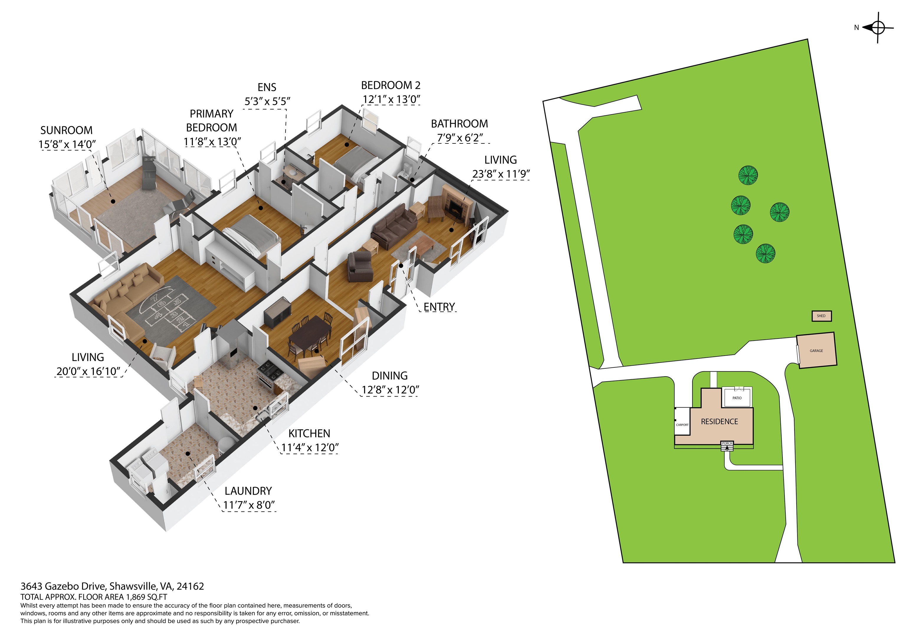 Shawsville, Virginia 24162, United States, 2 Bedrooms Bedrooms, ,2 BathroomsBathrooms,Residential,Active,106907
