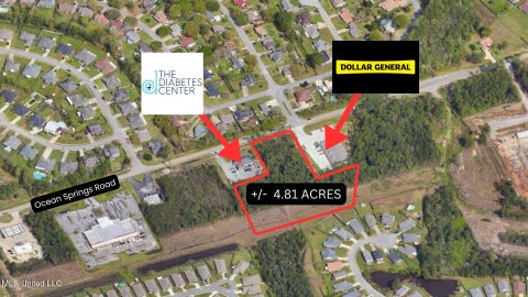 Vacant Land For Sale - 1290 Ocean Springs Road<br/> Ocean Springs, MS 39564