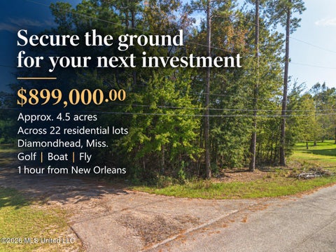 Vacant Land For Sale - 570 Anoai Way<br/> Diamondhead, MS 39525