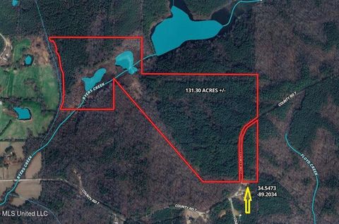 Vacant Land For Sale - Co Rd 7<br/> Union County, Myrtle, MS 38650