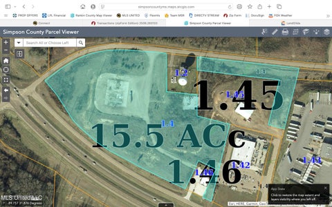 Vacant Land For Sale - 1800 Simpson Highway 49<br/> Magee, MS 39111