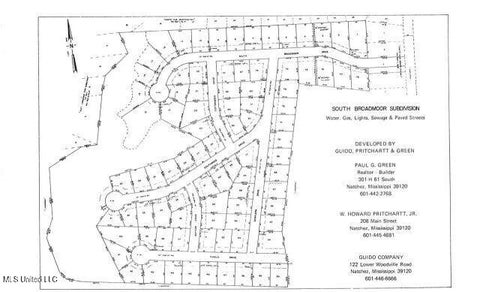 Vacant Land For Sale - S Broadmoor Drive<br/> Natchez, MS 39120