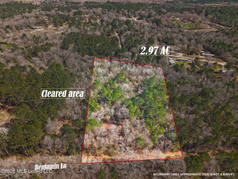Vacant Land For Sale - LOT 2 Benjamin Lane<br/> Pearl River County, Poplarville, MS 39470