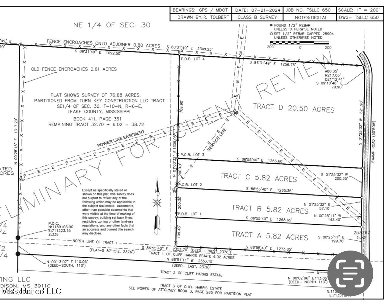 Lot  B Swamp Road, Carthage, Mississippi image 2