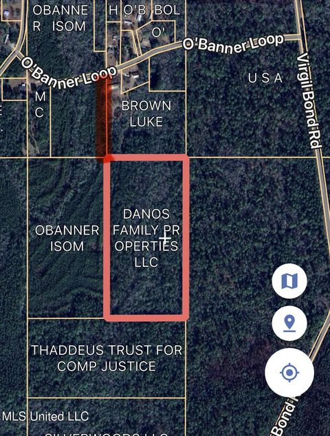 Vacant Land For Sale - O'banner Loop<br/> Brooklyn, MS 39425