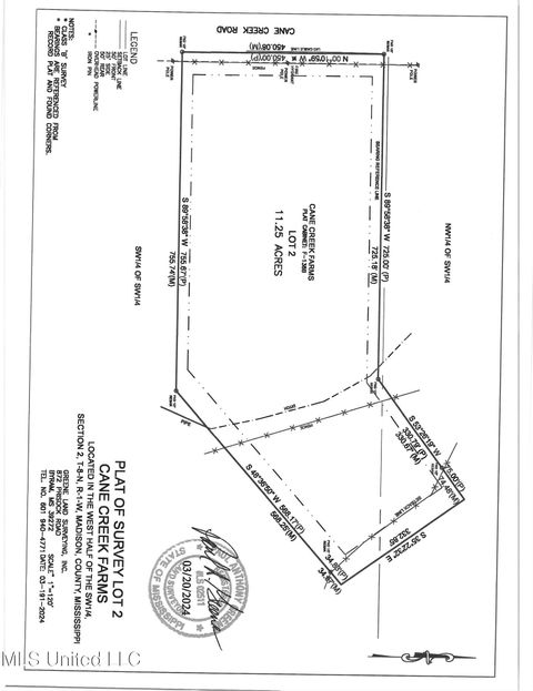 Vacant Land For Sale - Cane Creek Road<br/> Flora, MS 39071