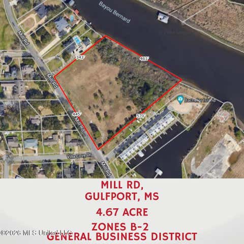 Vacant Land For Sale - Mill Road<br/> Gulfport, MS 39507