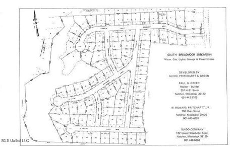 Vacant Land For Sale - S Broadmoor Drive<br/> Natchez, MS 39120
