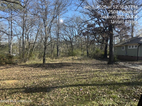 Vacant Land For Sale - 2504 Paden Street<br/> Jackson, MS 39204