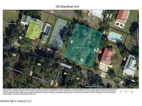 Vacant Land For Sale - 105 Boardman Avenue<br/> Hancock County, Bay Saint Louis, MS 39520