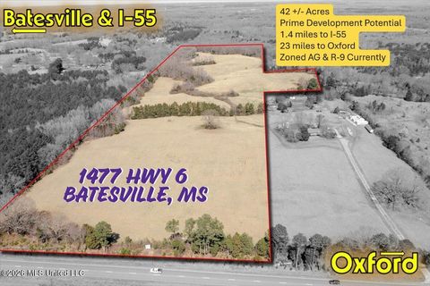 Vacant Land For Sale - 1477 Ms-6<br/> Batesville, MS 38606