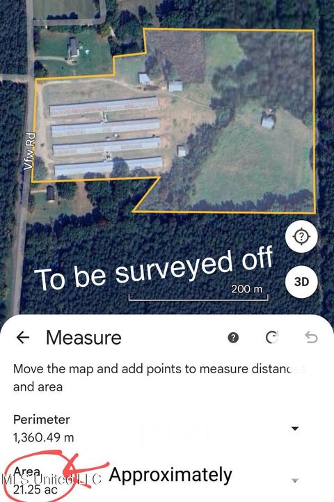 Vacant Land For Sale - 1201 Vfw Road<br/> Scott County, Lake, MS 39092