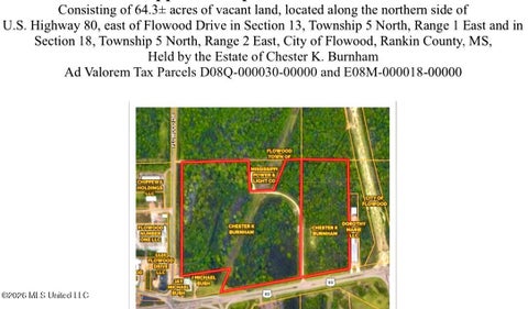 Vacant Land For Sale - Us-80/ N Pearson<br/> Rankin County, Pearl, MS 39208