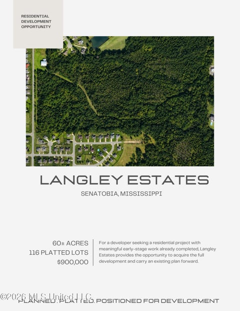 Vacant Land For Sale - Langley Estates<br/> Senatobia, MS 38668