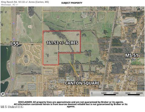 Vacant Land For Sale - King Ranch Road<br/> Canton, MS 39046